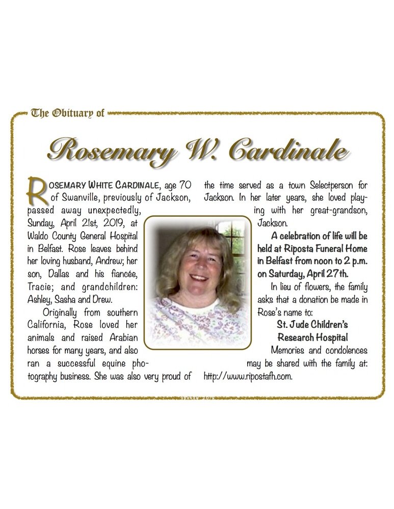 Rosemary Cardinale